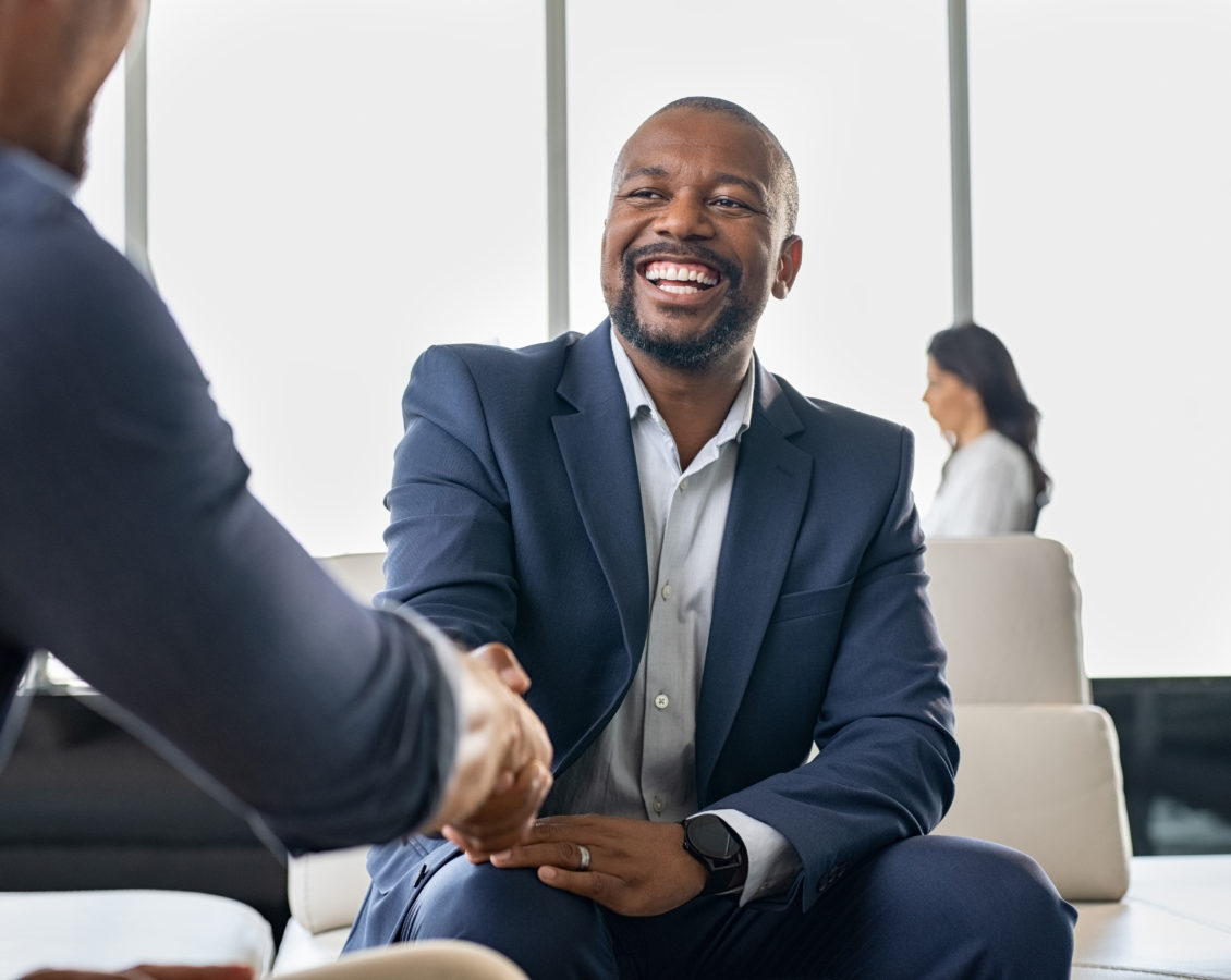 Business people shaking hands